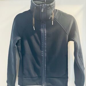 Lululemon Scuba Funnel Neck Full Zip Jacket Womens Size 2 Navy Blue